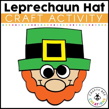 Preview of Leprechaun Hat Craft St Patricks Day Activities Leprechaun Headband Crown Art