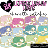 Leprechaun Hats Chenille Patch Clipart // Spring Stoney Cl