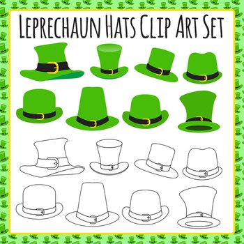 Green St Patrick's Day Leprechaun Hat Graphic by