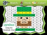 Leprechaun Hundreds Chart Fun - Watch, Think, Color Game!