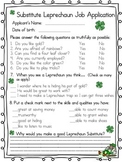 St. Patrick's Day Leprechaun Job Application