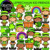 Leprechaun Kid Friends Clipart {St. Patrick's Day Clipart}