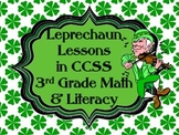 Leprechaun Lessons CCSS 3rd Grade Math & Literacy