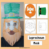 Leprechaun Mask Hat St Patricks Day Craft Crown Headband C