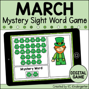 Preview of Leprechaun Mystery Sight Words Digital Game