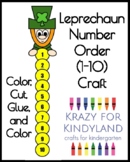 Leprechaun Craft, Number Order, Counting: Saint Patrick's 