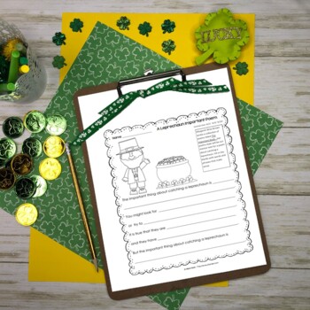 Leprechaun Poem FREEBIE by The Literacy Garden | TPT