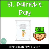 Leprechaun Poem - St. Patrick's Day Craftivity