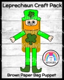 Leprechaun Craft; Brown Paper Bag Puppet: Saint Patrick's 