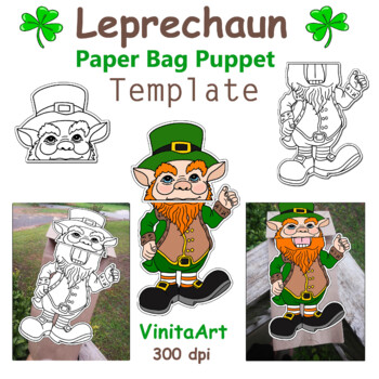 leprechaun puppet template