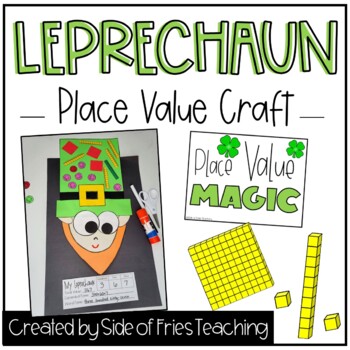 Preview of Leprechaun St. Patrick's Day Place Value Math Craft