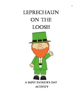 Preview of Leprechaun St. Patrick's day NO PREP activity. Language arts