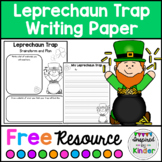 Leprechaun Trap Writing Paper