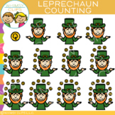 Leprechaun and Coin Counting Clip Art