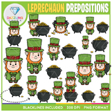 Leprechaun and Pot of Gold Prepositions / Positional Word Clipart