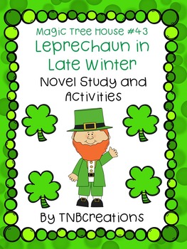 Leprechaun In Late Winter Novel Study By Tnbcreations Tpt