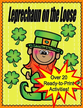 Preview of Leprechaun on the Loose  --  Comprehension, Language, 48 Word Cards, Writing!
