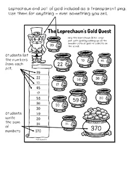Preview of Leprechaun's Gold: A Math Adventure - Set 1