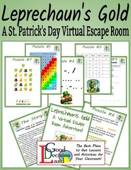 Preview of Leprechaun's Gold: A St. Patrick's Day Virtual Escape Room Adventure!