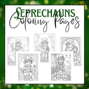 Preview of Leprechauns Coloring Pages | St. Patrick's Day Activity