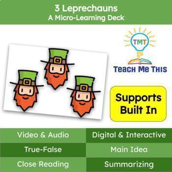 Preview of Leprechauns  Fairy Tale Reading Passage and Activities