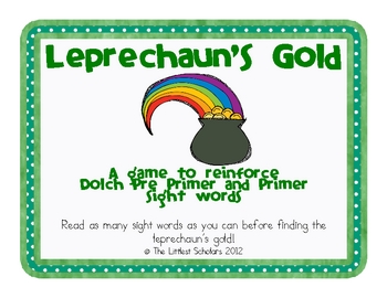 Preview of Leprechaun's Gold Sight Word Game