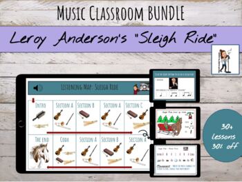 Preview of Leroy Anderson's "Sleigh Ride" Music Lessons Bundle
