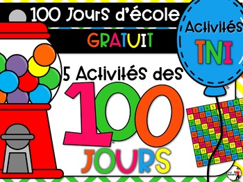 Preview of Les 100 jours d'école (GRATUIT)