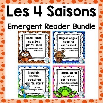 Preview of Les 4 saisons:  French Four Seasons Emergent Reader BUNDLE
