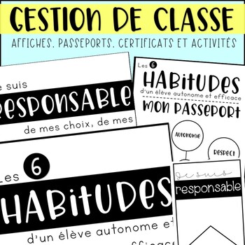 Preview of Gestion de classe - Les 6 habitudes d'un élève