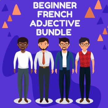 Preview of Adjectifs | Beginner French Adjective Descriptions/Agreement Bundle