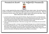 Les Adjectifs Possessifs - Scoot!  (Possessive Adjectives 
