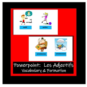 Preview of Les Adjectifs Powerpoint
