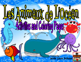 Les Animaux de l'Ocean-Activities and Coloring Pages-FSL a
