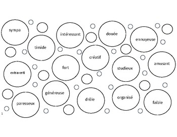 Les Bulles Folles Game French Personality Traits By Mme Faas French Foxes