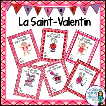 Preview of La Saint-Valentin:  French Valentine's Day Cards Freebie