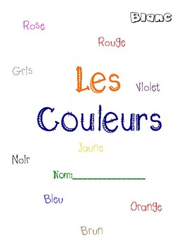 Les Couleurs by Bonjour Mme Kuhnle | TPT