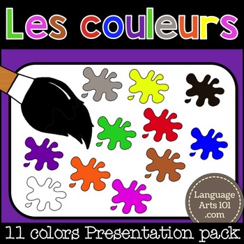 The Colors in French | Les Couleurs - Français | Powerpoint by ...