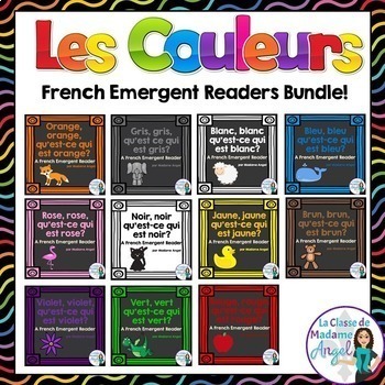 Preview of Les Couleurs - French Colours Emergent Reader Bundle
