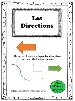 Preview of Les Directions - Direction Activities to practice giving and receiving direction