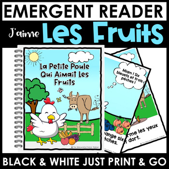 Preview of Les Fruits | Emergent Reader & Sight Word | Core French Immersion