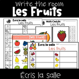 Les Fruits Write The Room | Écris Les Fruits