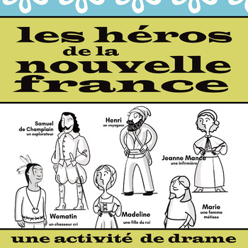 Preview of Les héros de la Nouvelle-France French Readers' Theatre Scripts