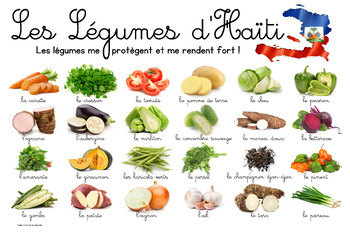 Preview of Les Légumes d’Haïti - Affiche / Vegetables of Haiti - Poster