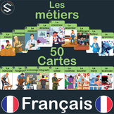 Les Métiers FRENCH Jobs and professions Vocabulary flashca