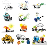 Les Mois de l'Année Mots Croisés Months of the year crossword