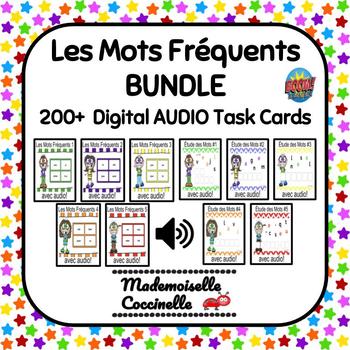 Preview of Les Mots Fréquents BOOM cards - 10 games with AUDIO French High Frequency Words
