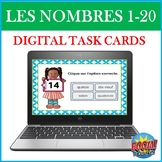 Les Nombres 1-20: French Numbers BOOM CARDS (Digital Task Cards)