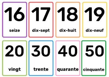 Printable 0 30 Number Flashcards Instant Download 