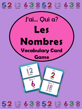 Preview of Les Nombres- J’ai…Qui a..? Card Game-French Numbers Vocabulary 0-30